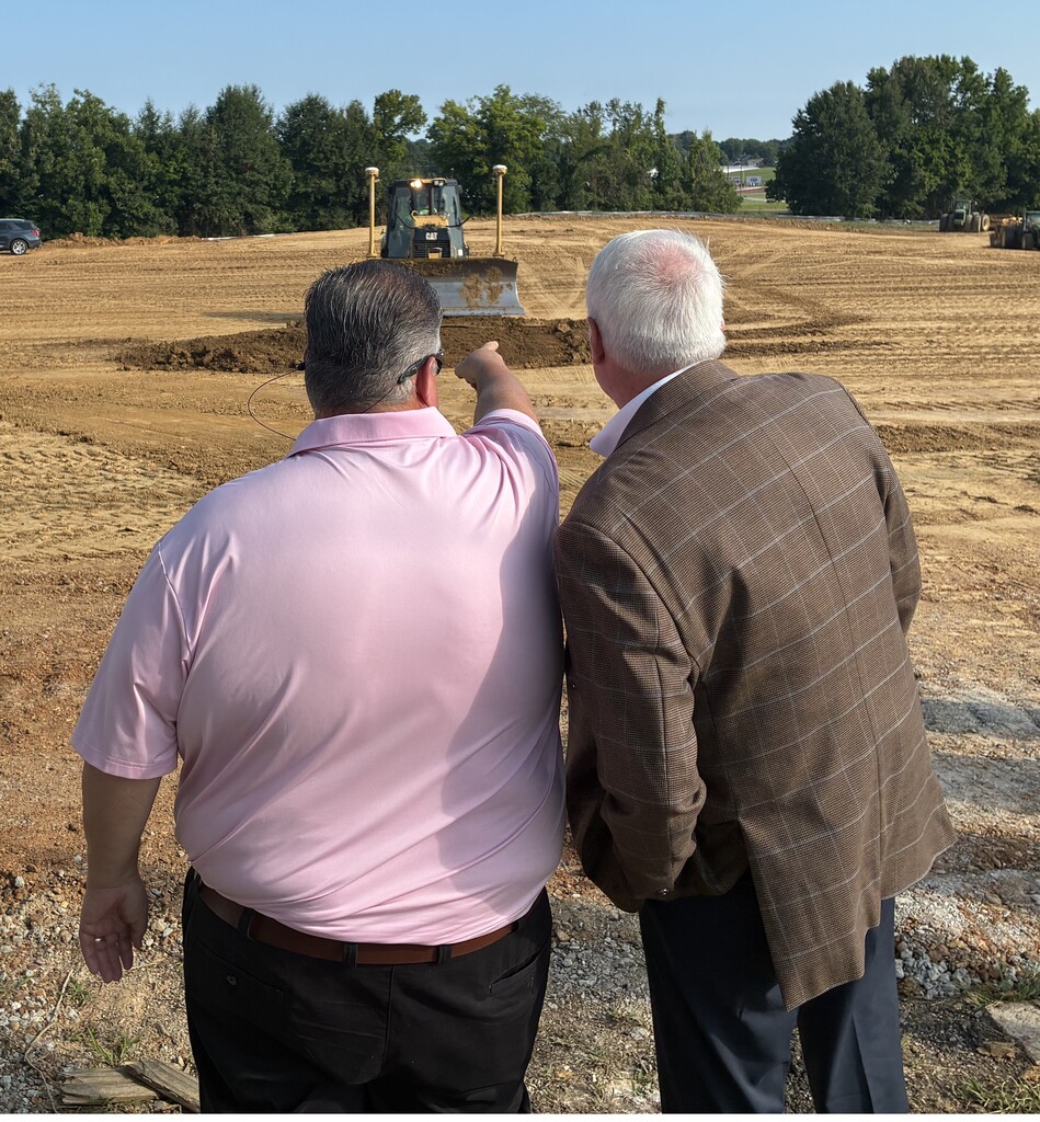community leaders at Groundbreaking of Farmer's Market
