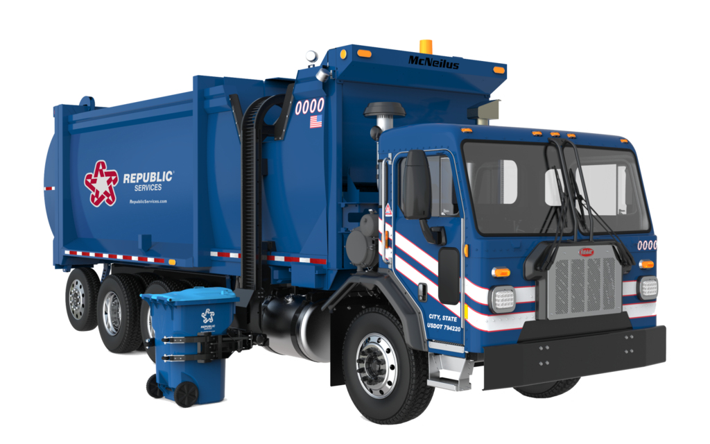 Republic trash truck