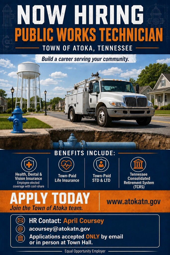 public works tech hiring