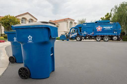 trash cans