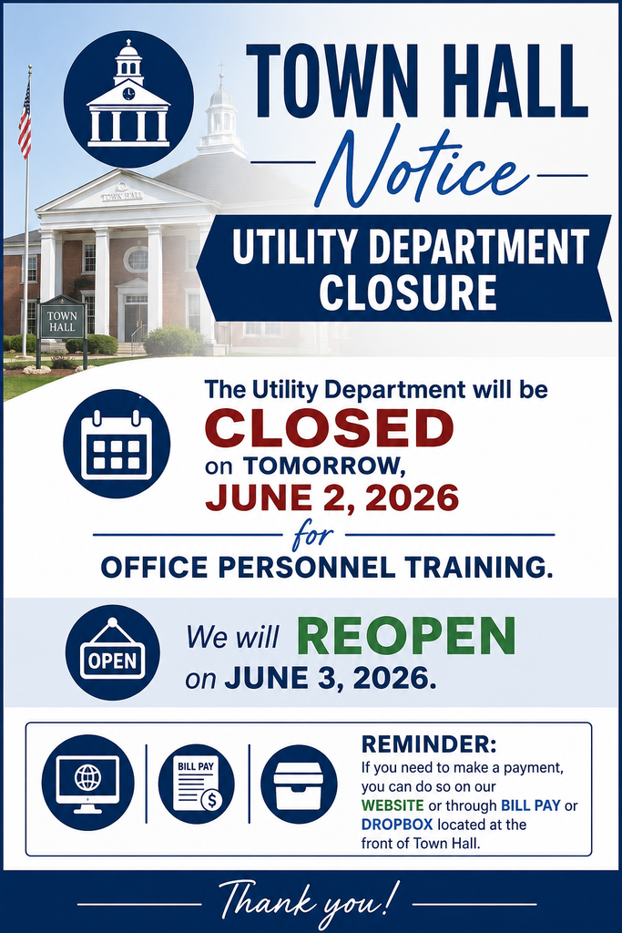 UTILITY DEPARTMENT CLOSING 