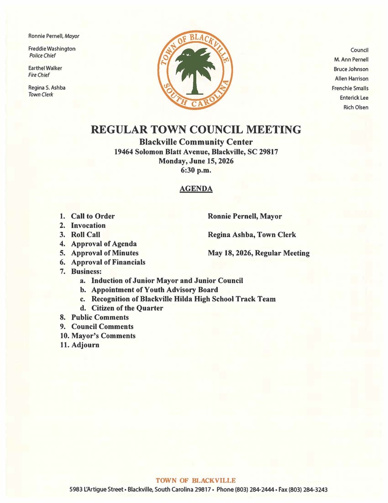 AGENDA