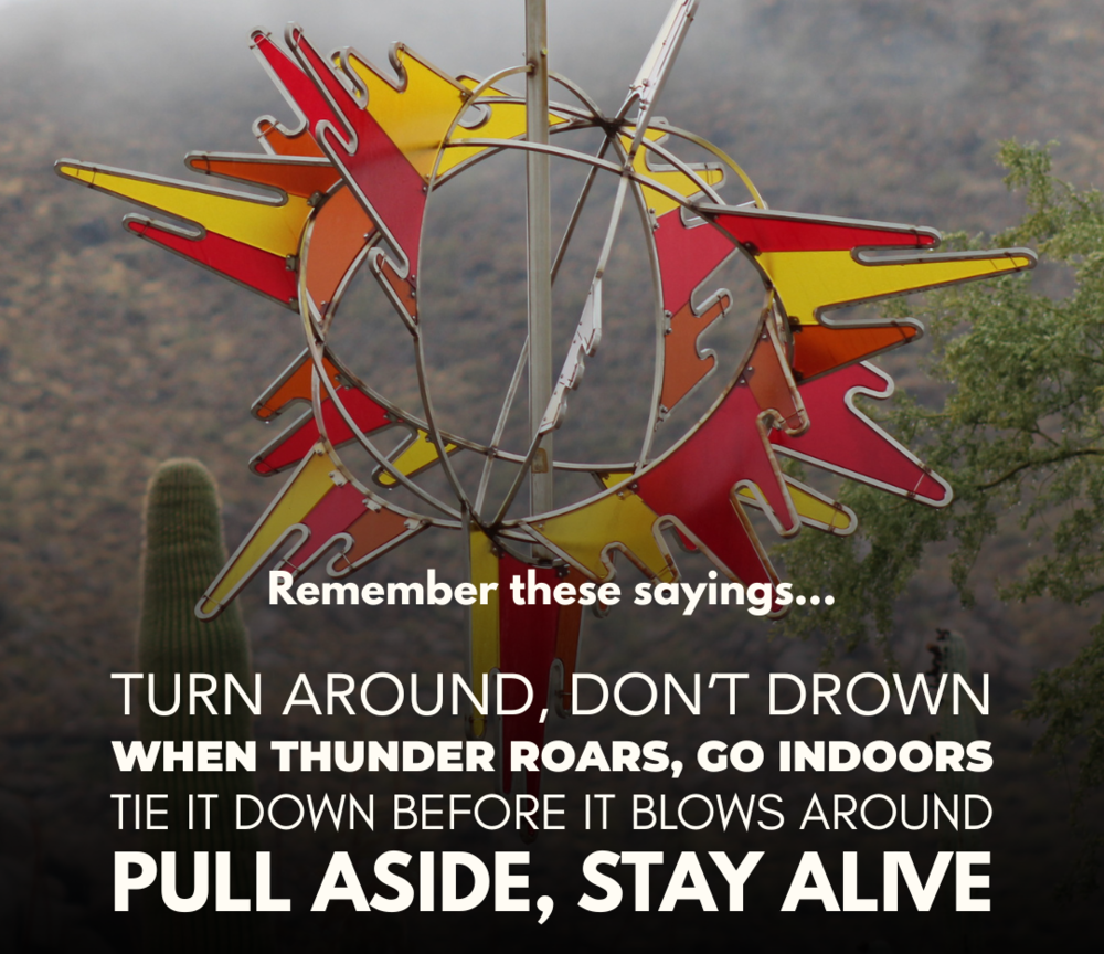 Storm safety sayings