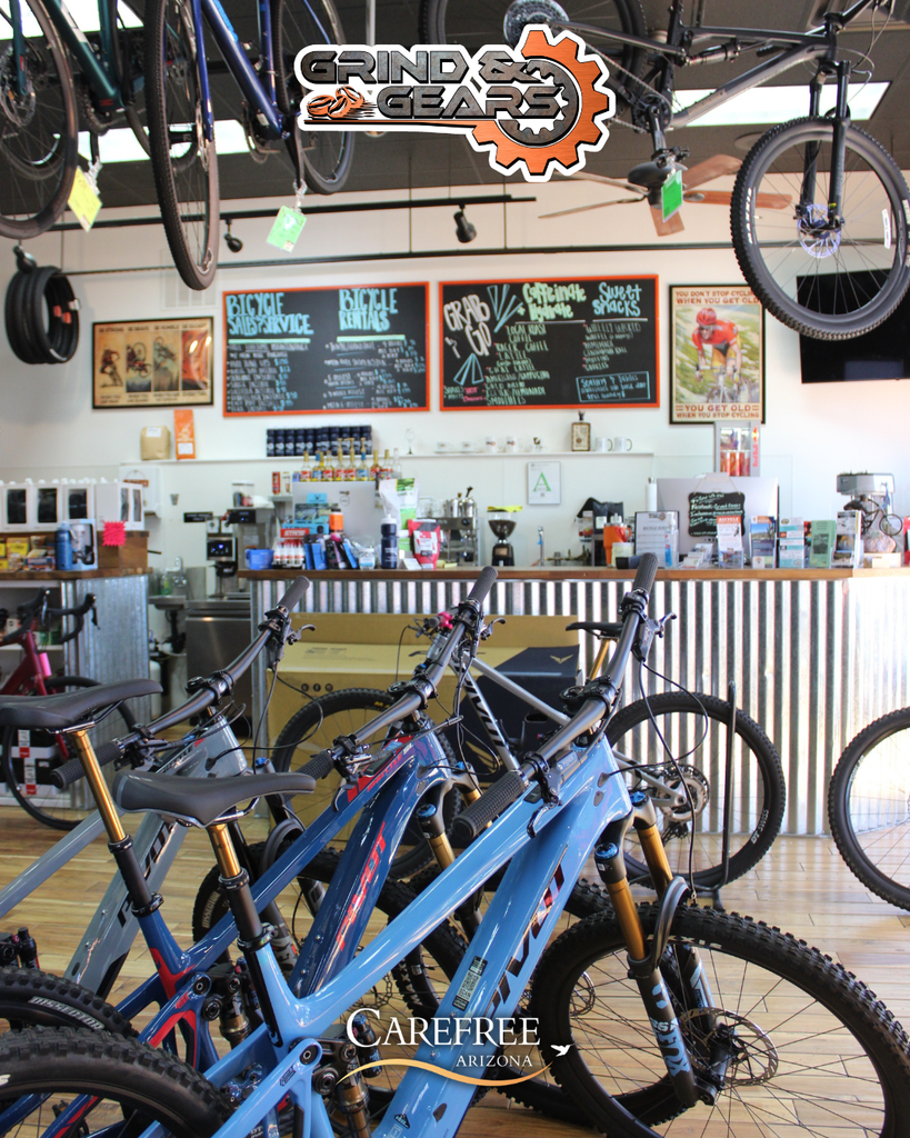 Grind and Gears Counter with Bikes