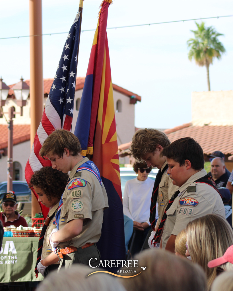 Boy Scouts presenting the colors