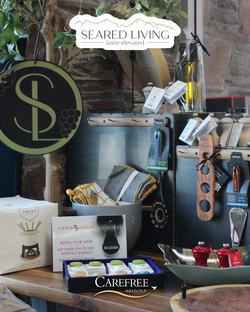 Culinary goods on table