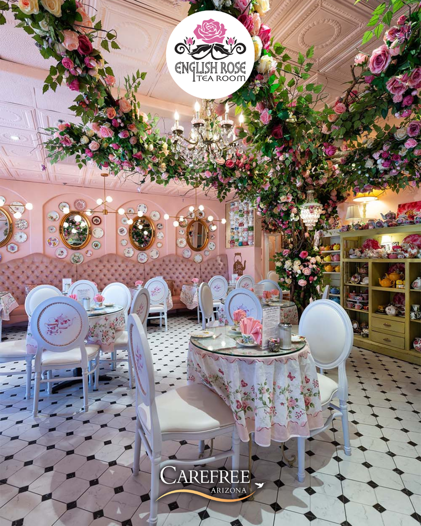 Interior of English Rose Tea Room