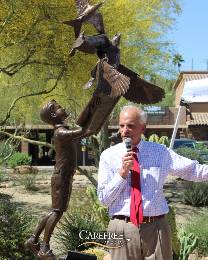 Mayor John Crane speaking
