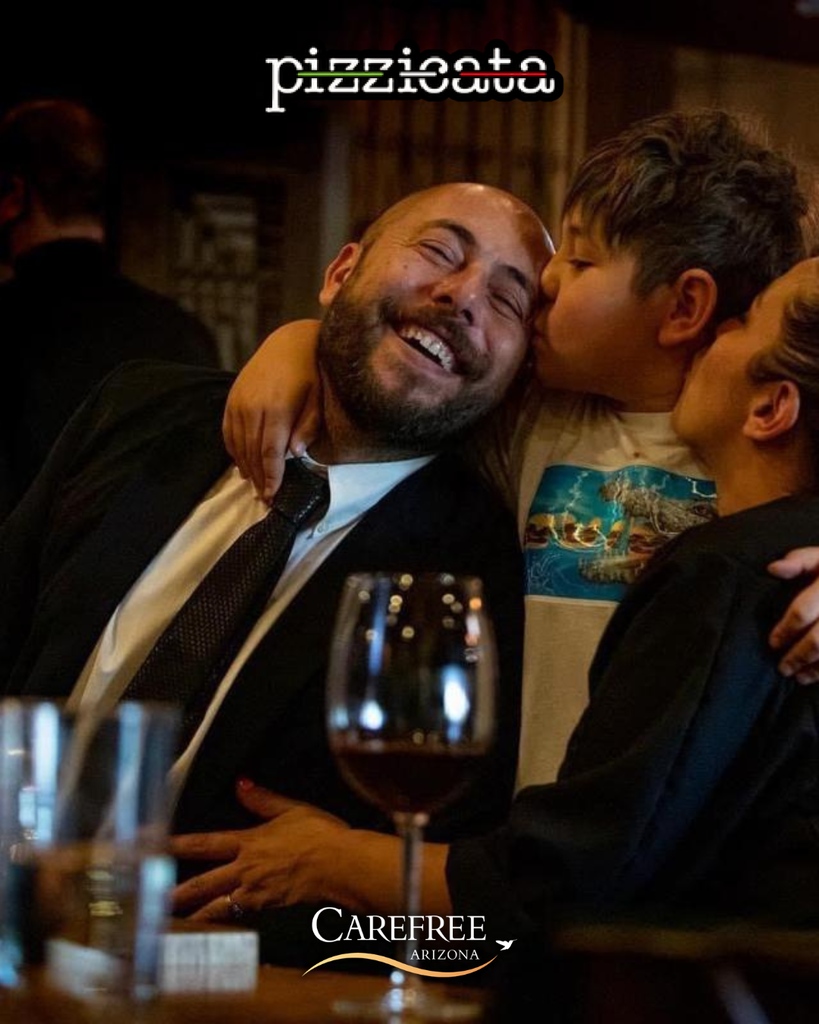 Family laughing and smiling