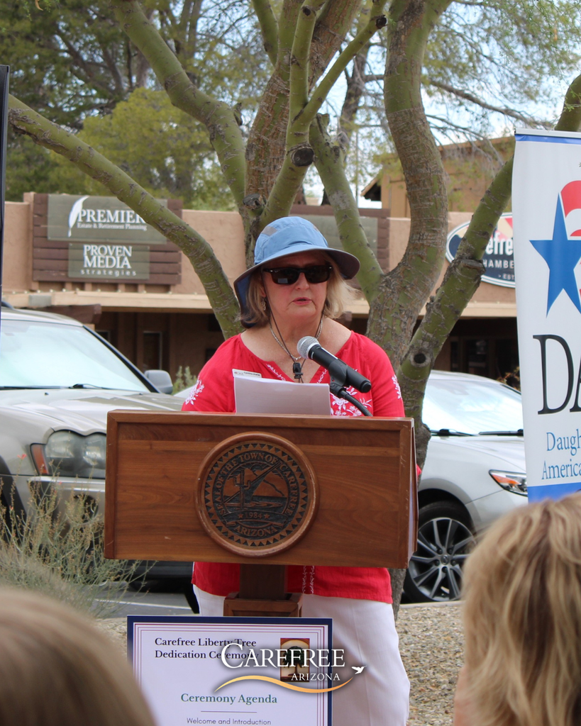 Cynthia Kiefer speaking to audience