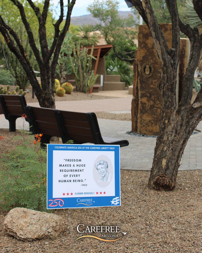 Quote sign in the Carefree Desert Gardens