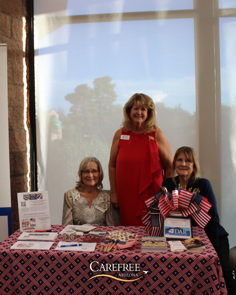 Black Mountain Foothills Chapter, NSDAR group smiling at camera