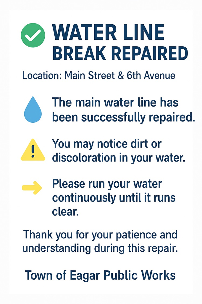 water break repaired 