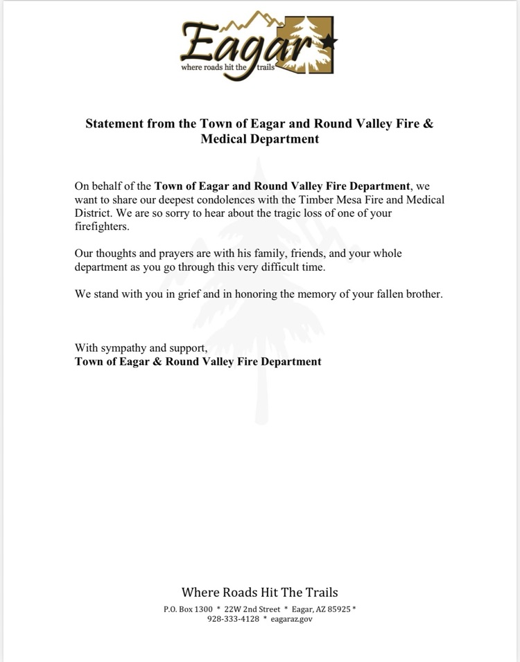 condolences statement 