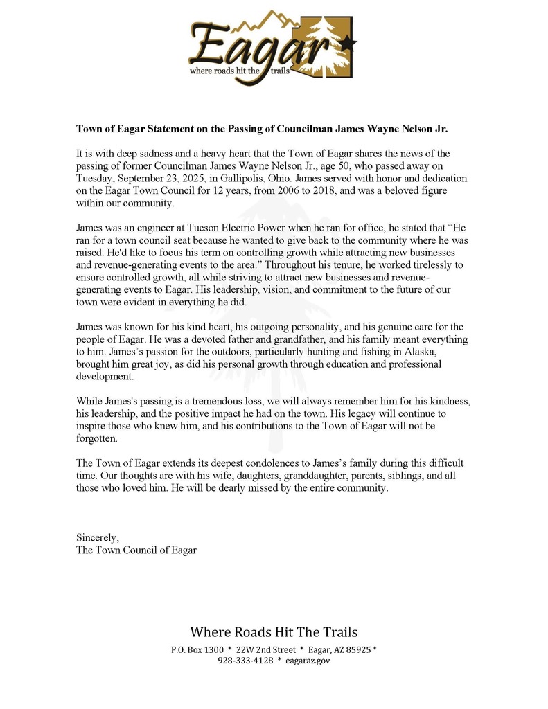 James Nelson Jr_ Condolences Statement 