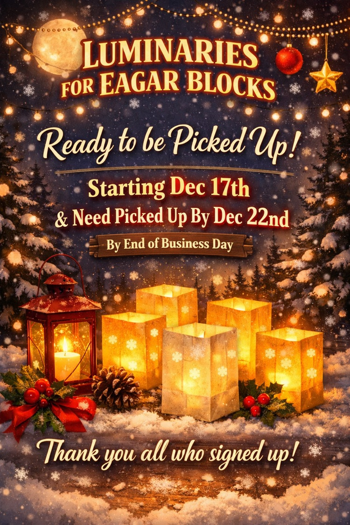 luminary flyer ready to be picked up 