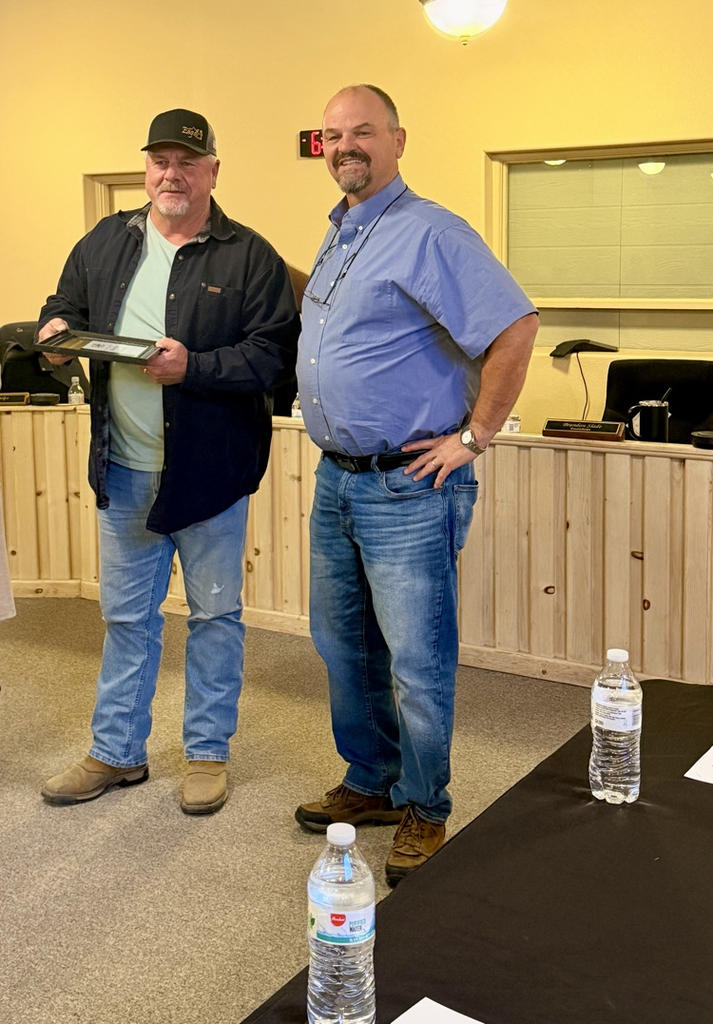 Shawn Peters and Mayor Guy Phelps