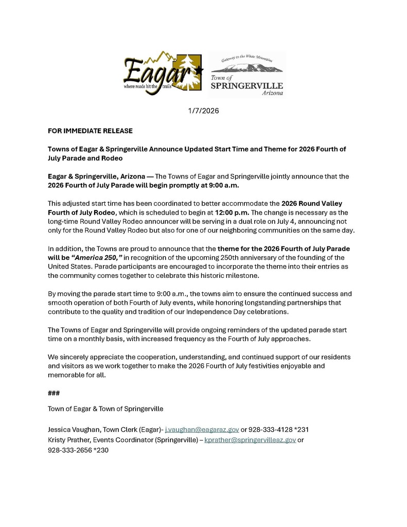 Joint Press Release_ 4th of July start time