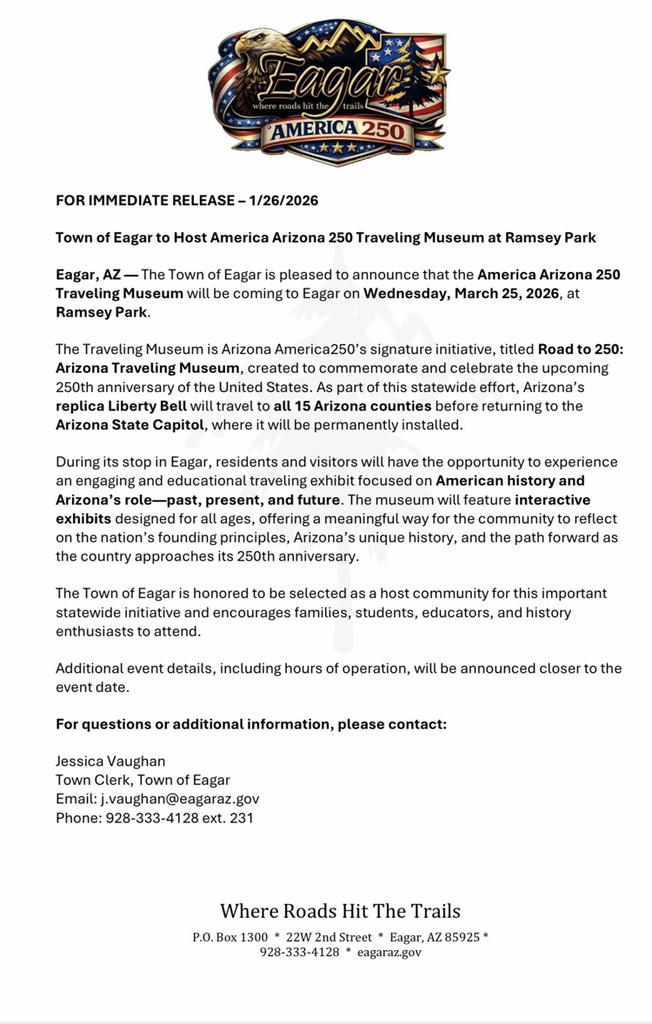 America Arizona 250 Traveling Museum Press Release