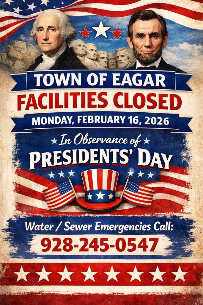 closed flyer for Presidents' Day
