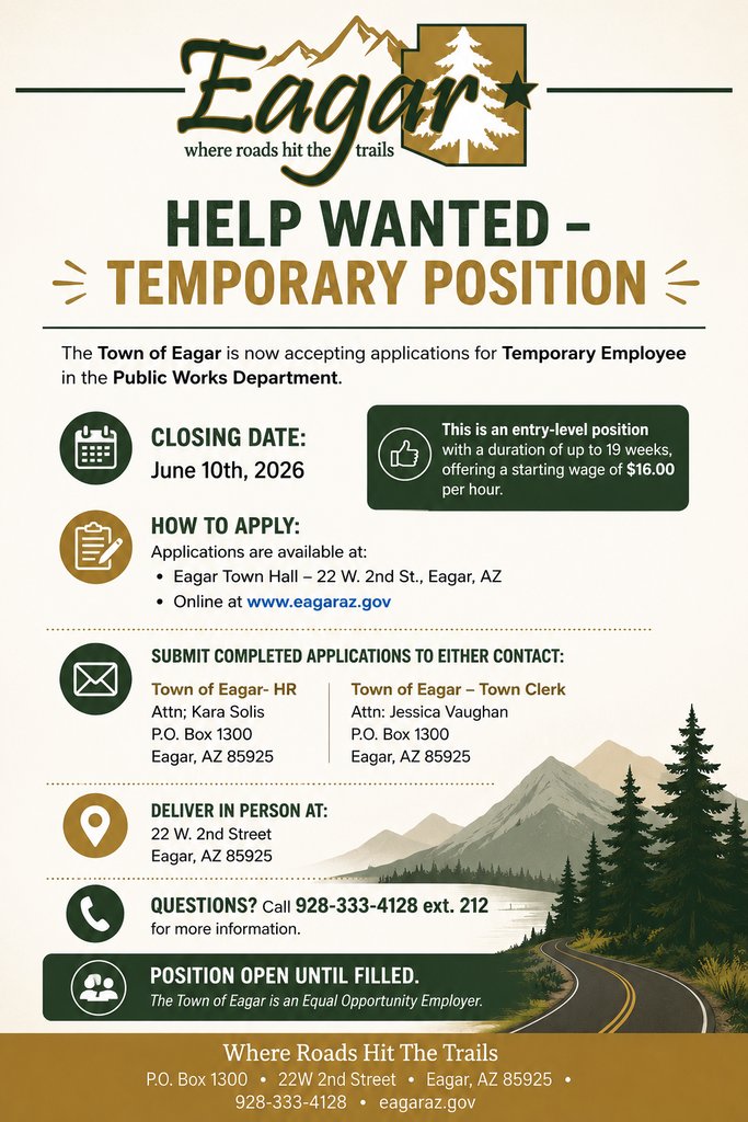 Help Wanted- Temp Position 