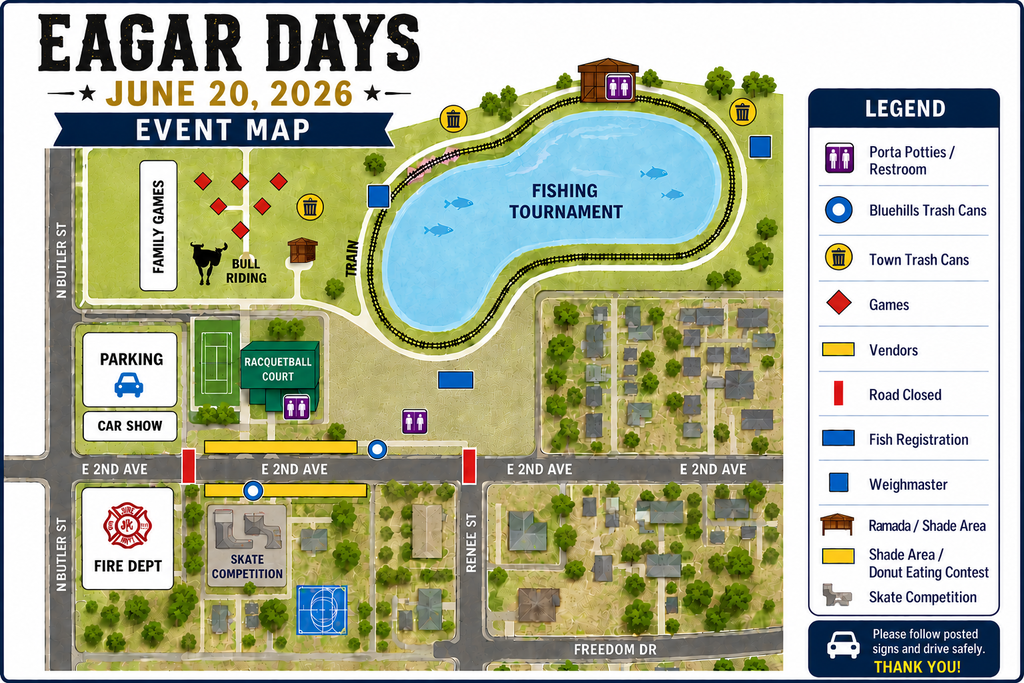 Eagar Days Map
