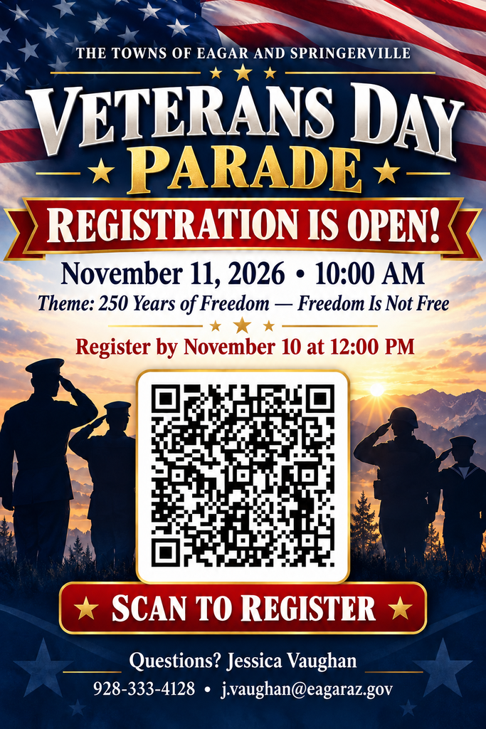 Veterans Parade Registration with QR code