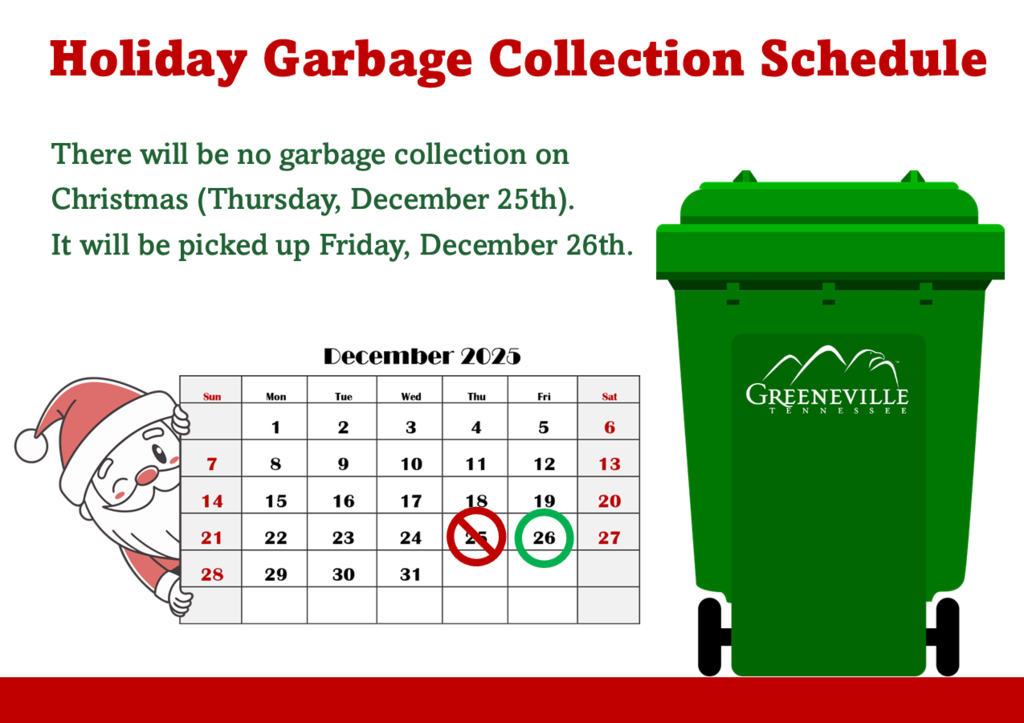 Christmas week garbage collection