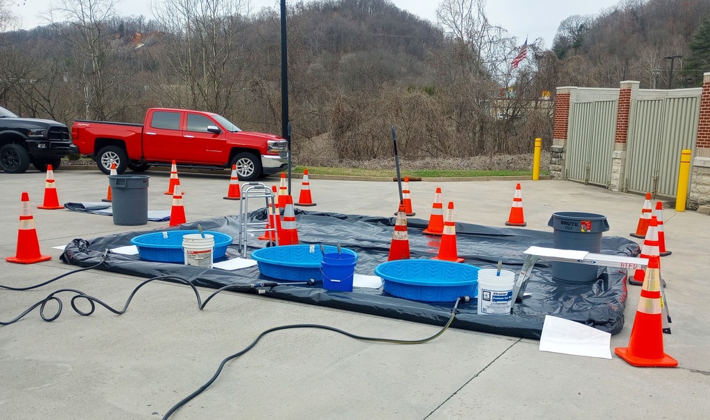 Decontamination setup