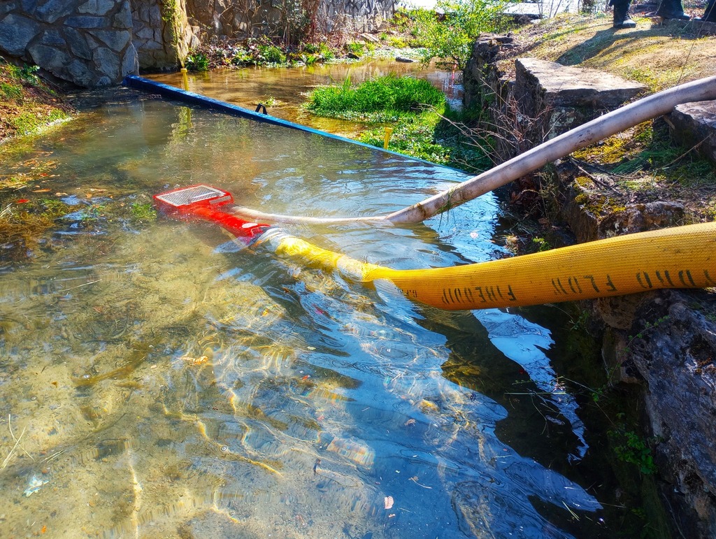 Turbo draft operation for water supply