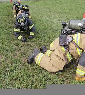 Crawling firefighter 