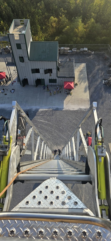 Looking down from 100ft