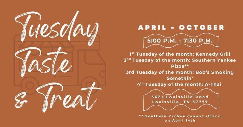 Tuesday Taste & Treat