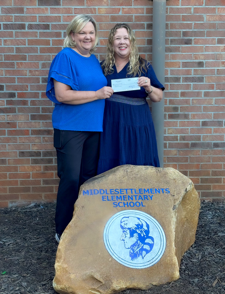 Middlesettlements Elementary school Principal Suzanne Graves and Mayor Jill Pugh