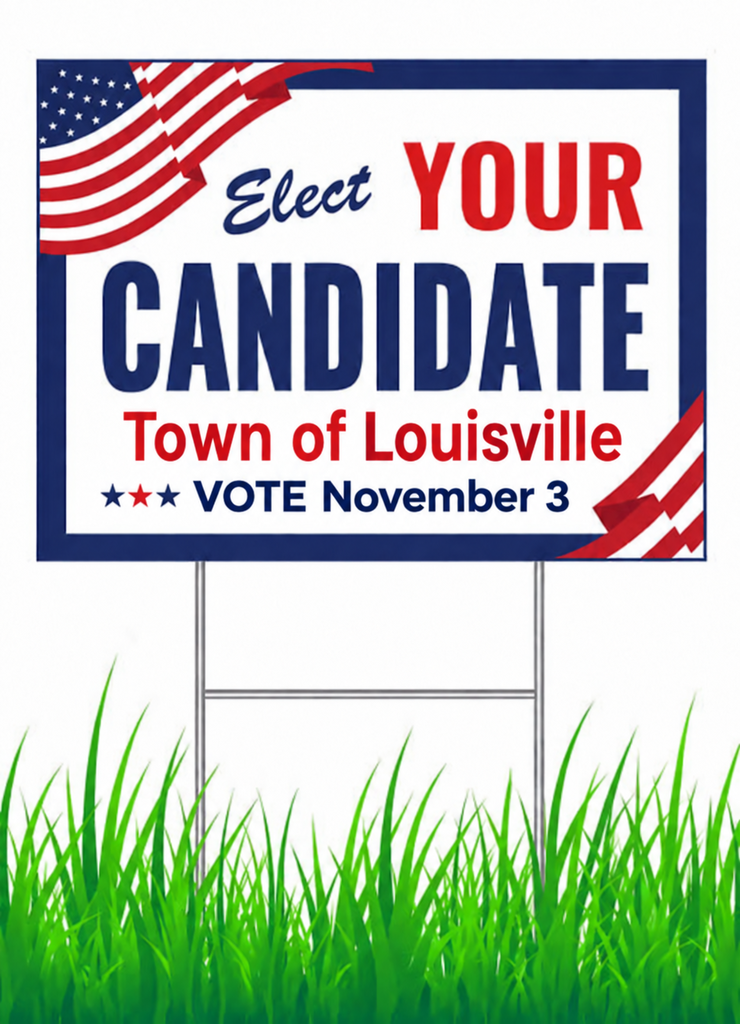 Generic election sign