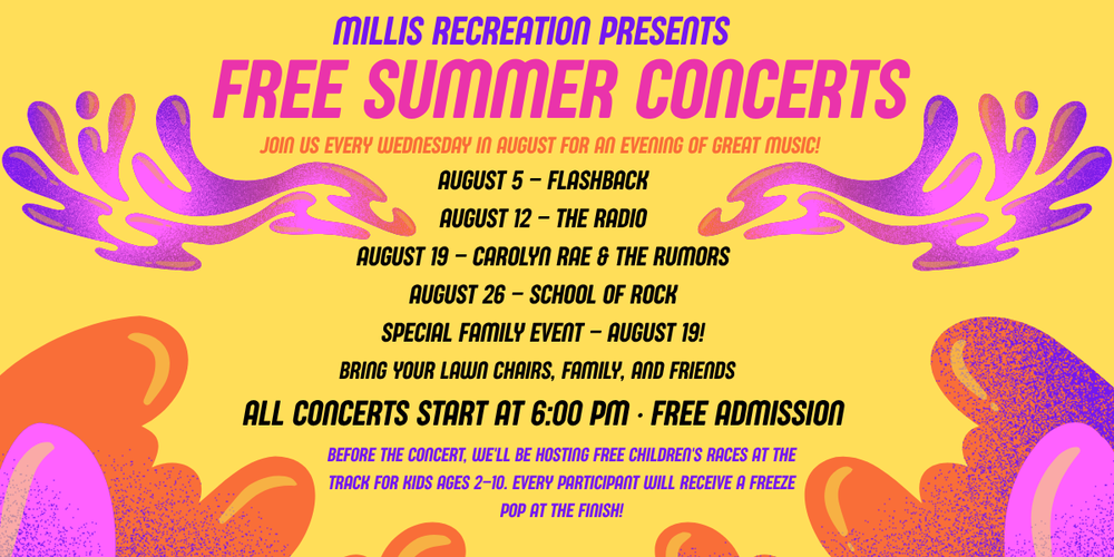 Free Summer Concerts poster