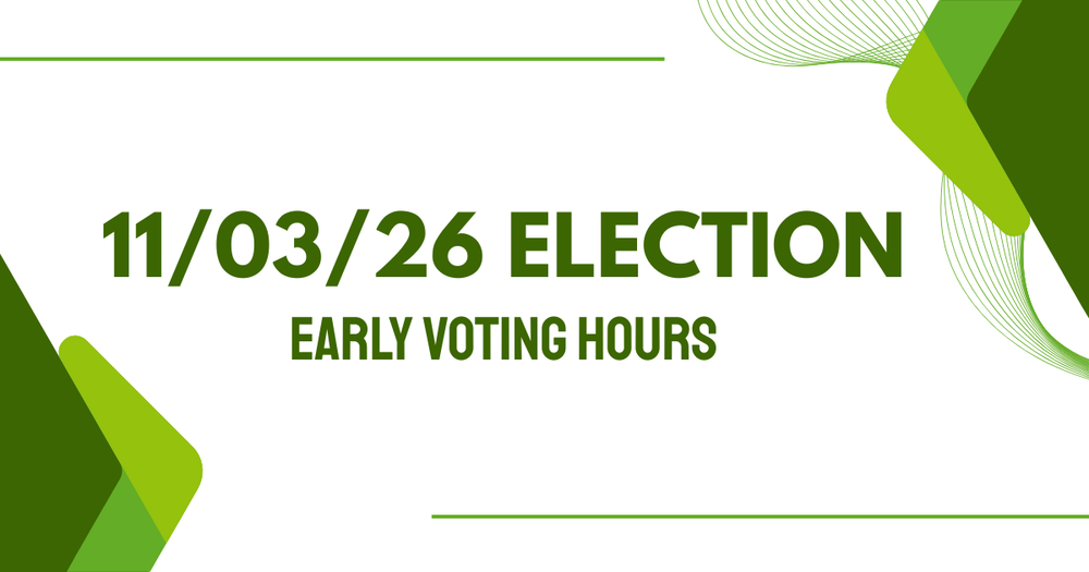 11/3/26 Early Voting Hours