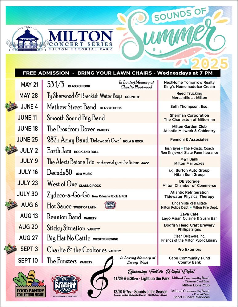 Milton Concert Series