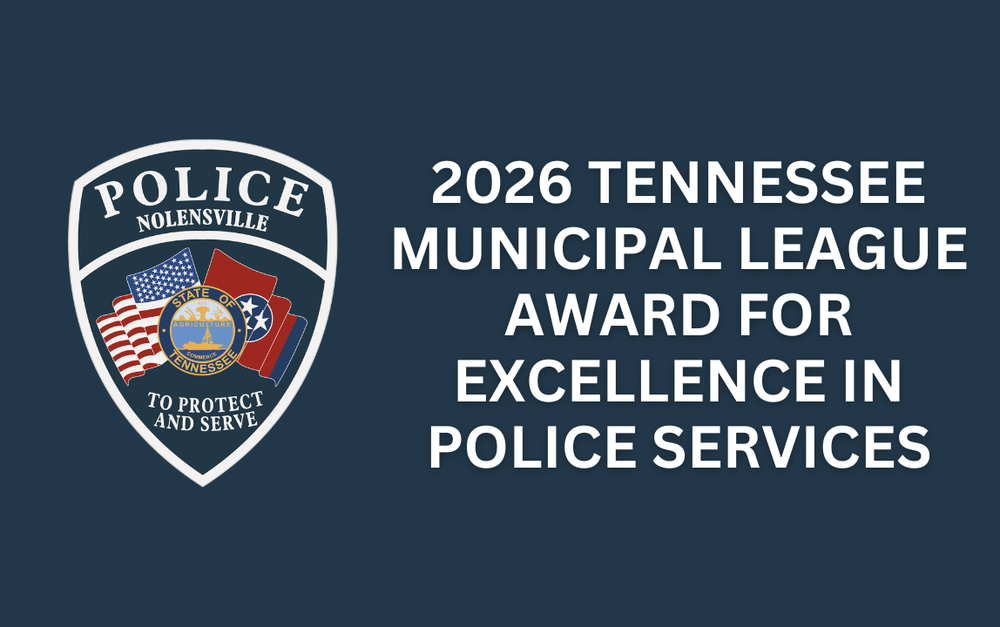2026 Tennessee Municipal League Award for Excellence in Police Services