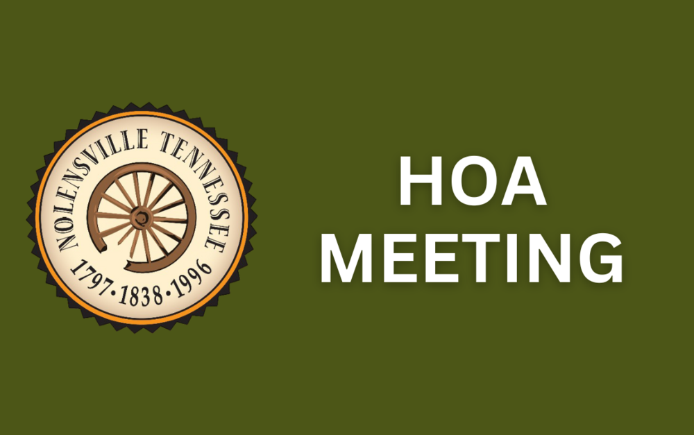 HOA Meeting - Tuesday, September 16
