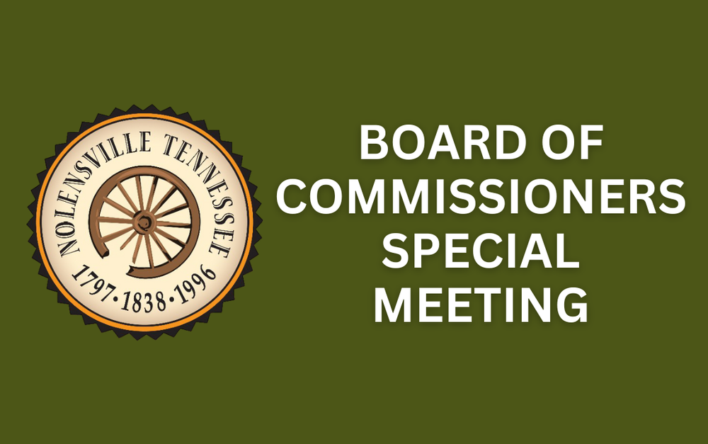 Board of Commissioners Work Session and Special Meeting