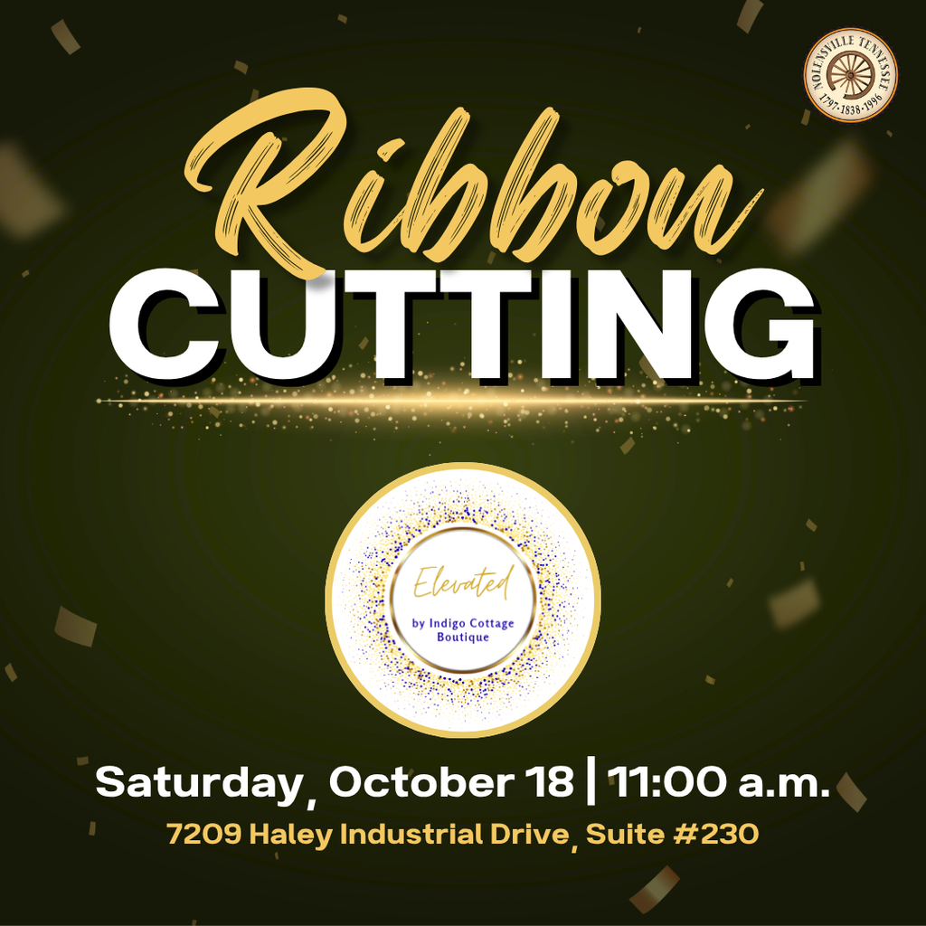 Ribbon Cutting_Elevated by indigo Cottage Boutique