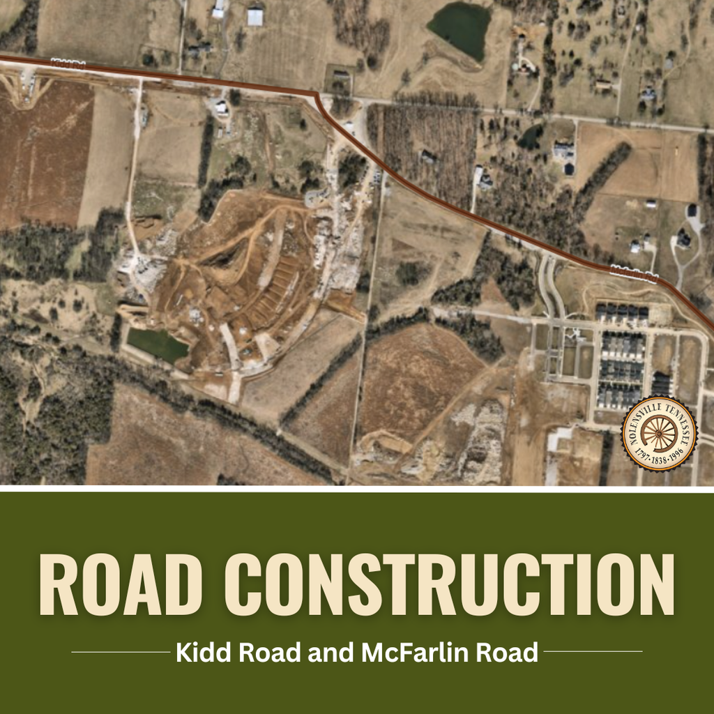 Road Construction on Kidd Road and McFarlin Road