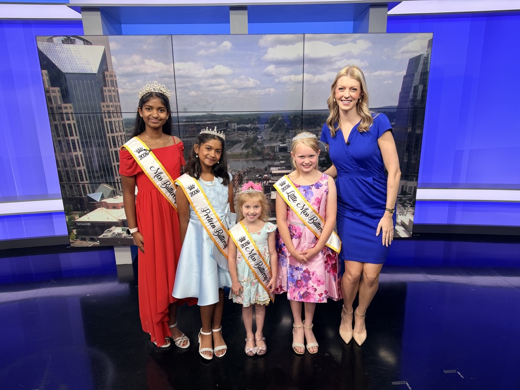 Buttercup Festival Queens visit WKRN for interview
