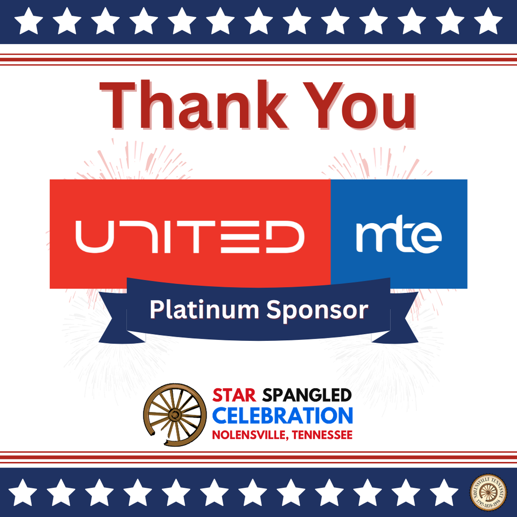 Thank you United Communications and Middle Tennessee Electric for being a Platinum Sponsor of the Star Spangled Celebration