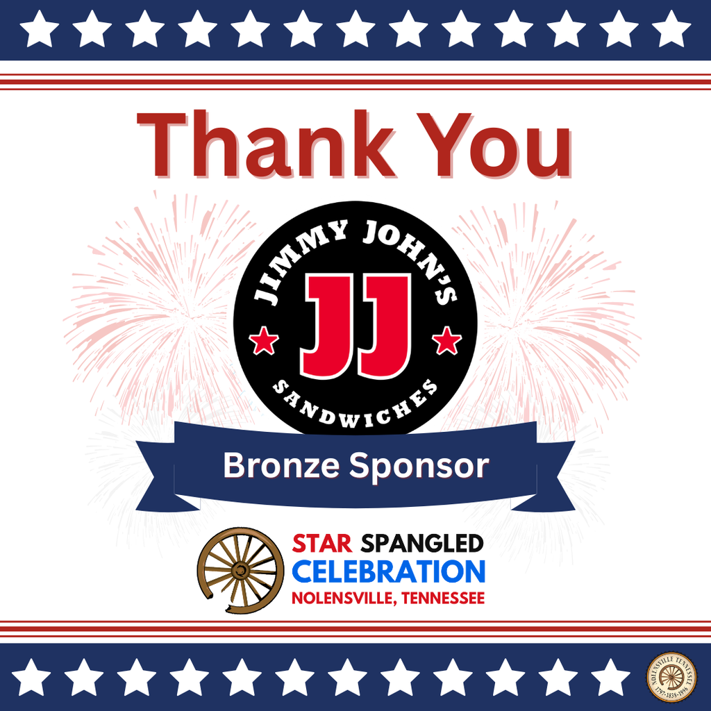 Thank you Jimmy John's for being a Bronze Sponsor of the Star Spangled Celebration 