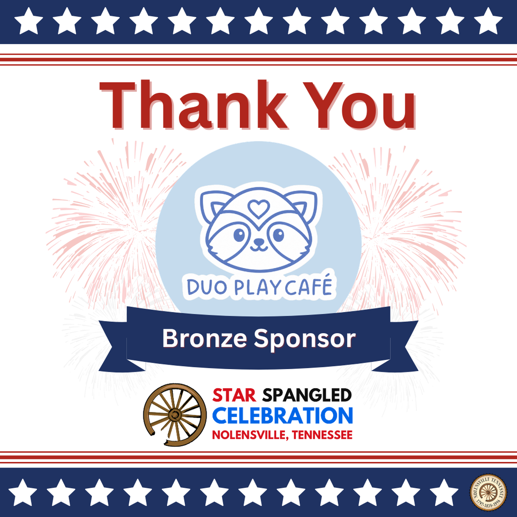 Thank you Duo Play Cafe for being a Bronze Sponsor of the Star Spangled Celebration 