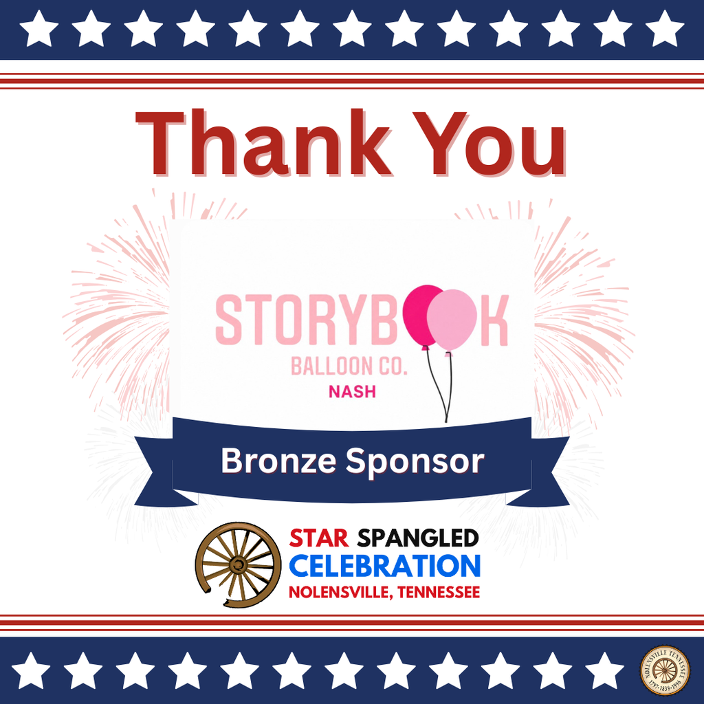 Thank you Storybook Balloon Co. for being a Bronze Sponsor of the Star Spangled Celebration 