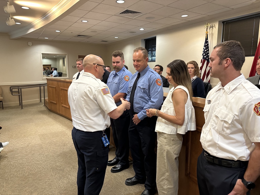 Nolensville Fire and Rescue members pinning ceremony