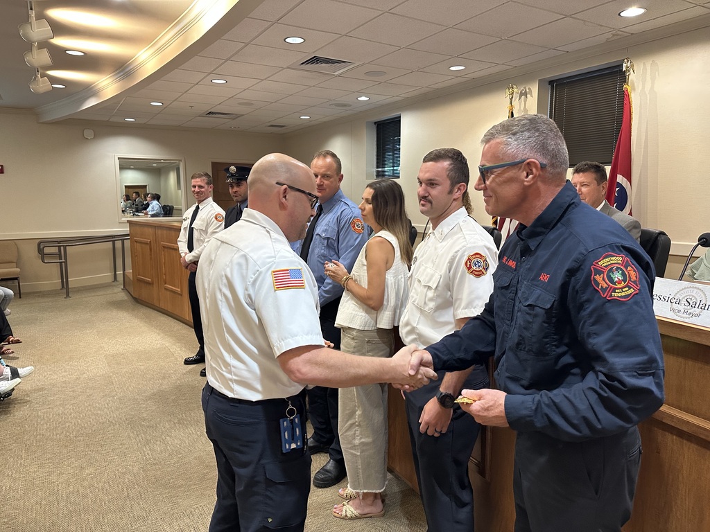 Nolensville Fire and Rescue members pinning ceremony